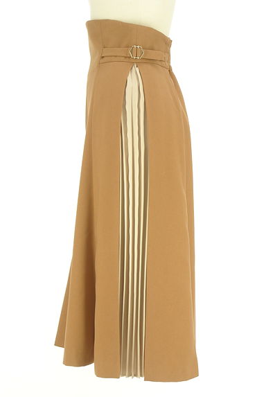 JILL by JILLSTUART（ジルバイジルスチュアート）の古着「ハイウエストサイドプリーツ切替スカート（ロングスカート・マキシスカート）」大画像３へ