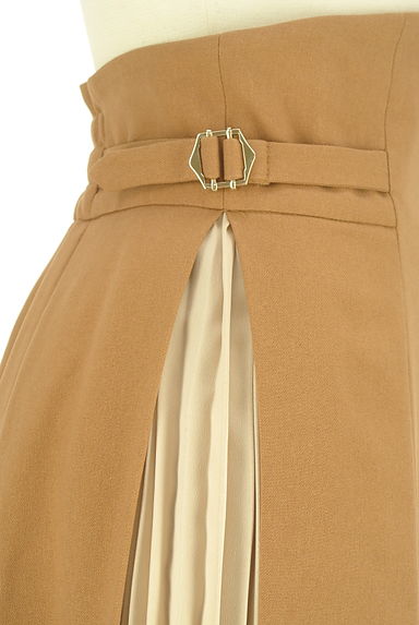 JILL by JILLSTUART（ジルバイジルスチュアート）の古着「ハイウエストサイドプリーツ切替スカート（ロングスカート・マキシスカート）」大画像４へ