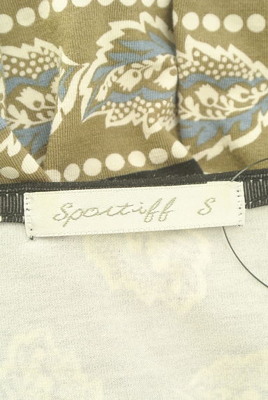sportiff（スポーティフ）の古着「リーフ柄ペプラムカットソー（カットソー・プルオーバー）」大画像６へ
