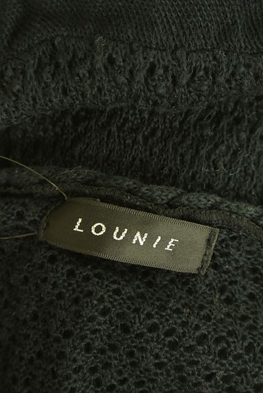 LOUNIE（ルーニィ）の古着「七分袖透かし編みニットカーディガン（カーディガン・ボレロ）」大画像６へ