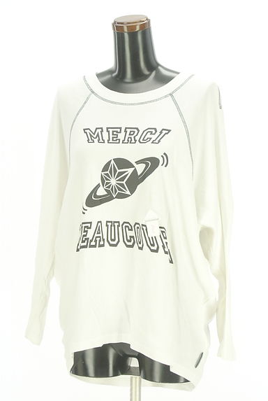 mercibeaucoup（メルシーボークー）の古着「プリントスウェットトップス（カットソー・プルオーバー）」大画像４へ