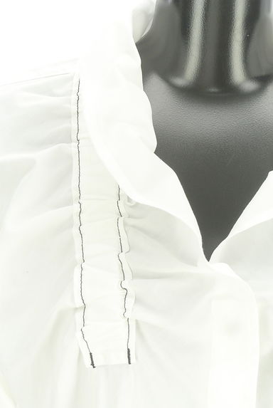 HIROKO KOSHINO（ヒロココシノ）の古着「ボリューム袖ステッチギャザーブラウス（ブラウス）」大画像４へ