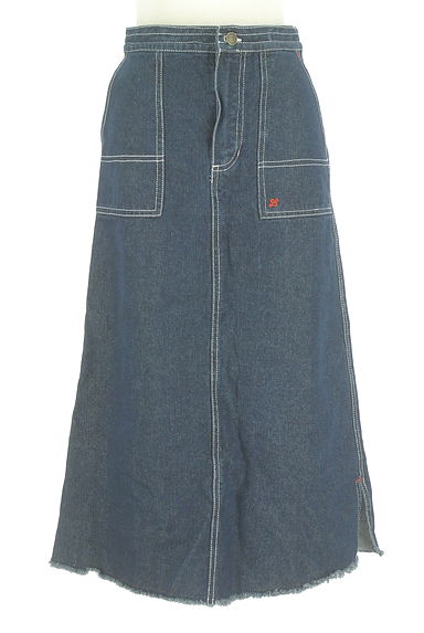 LUI CHANTANT（ルイシャンタン）の古着「カットオフステッチデニムスカート（ロングスカート・マキシスカート）」大画像１へ