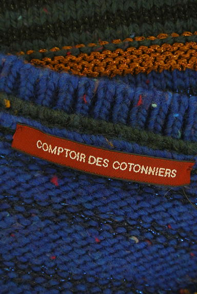 Comptoir des Cotonniers（コントワーデコトニエ）の古着「マルチボーダーニットトップス（セーター）」大画像６へ