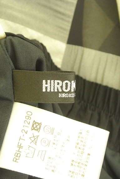 HIROKO BIS（ヒロコビス）の古着「チェック柄光沢ロングスカート（ロングスカート・マキシスカート）」大画像６へ