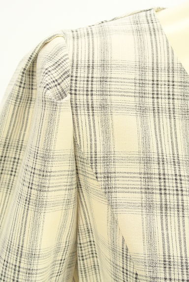 LAISSE PASSE（レッセパッセ）の古着「ベルト付きチェック柄膝下ワンピース（ワンピース・チュニック）」大画像４へ