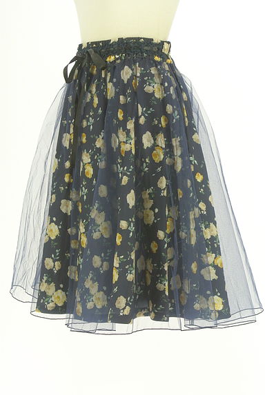 axes femme（アクシーズファム）の古着「花柄チュールミディスカート（スカート）」大画像３へ