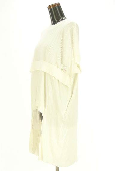 OSMOSIS（オズモーシス）の古着「フロントチュールテールカットニットトップス（ニット）」大画像４へ