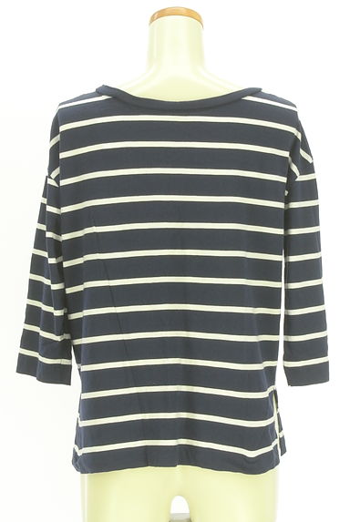 AZUL BY MOUSSY（アズールバイマウジー）の古着「９分袖ボーダーカットソー（カットソー・プルオーバー）」大画像２へ