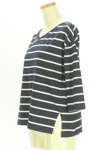 AZUL BY MOUSSY（アズールバイマウジー）の古着「９分袖ボーダーカットソー（カットソー・プルオーバー）」大画像３へ