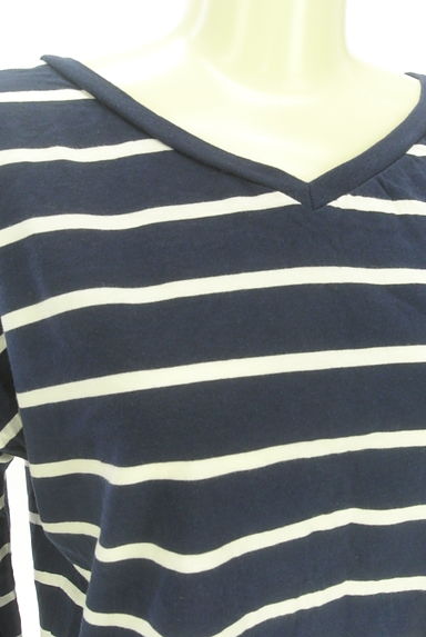 AZUL BY MOUSSY（アズールバイマウジー）の古着「９分袖ボーダーカットソー（カットソー・プルオーバー）」大画像４へ
