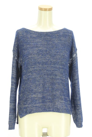 Comptoir des Cotonniers（コントワーデコトニエ）の古着「ボートネック光沢ミックスニットトップス（ニット）」大画像１へ