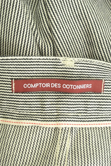 Comptoir des Cotonniers（コントワーデコトニエ）の古着「ハイウエストヒッコリーセミワイドパンツ（デニムパンツ）」大画像６へ