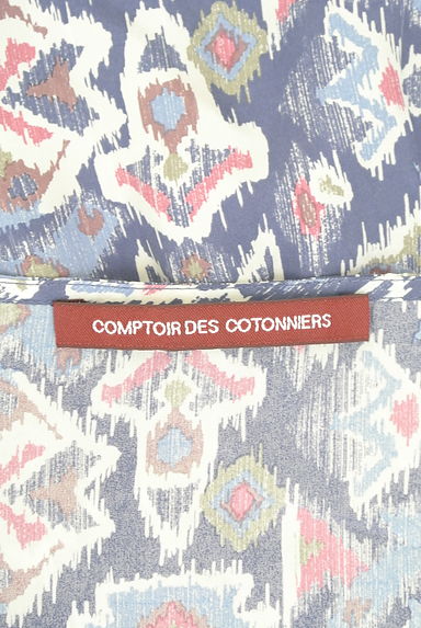 Comptoir des Cotonniers（コントワーデコトニエ）の古着「オルテガ柄膝上キャミワンピース（キャミワンピース）」大画像６へ