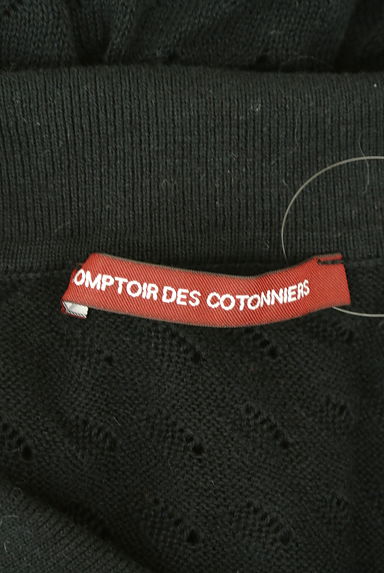Comptoir des Cotonniers（コントワーデコトニエ）の古着「襟付き透かし編みニットカーディガン（カーディガン・ボレロ）」大画像６へ