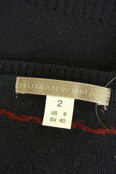 HUMAN WOMAN（ヒューマンウーマン）の古着「ステッチVネックニットトップス（ニット）」大画像６へ
