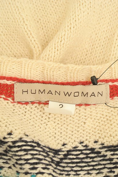 HUMAN WOMAN（ヒューマンウーマン）の古着「ネイティブ柄ニットカーディガン（カーディガン・ボレロ）」大画像６へ