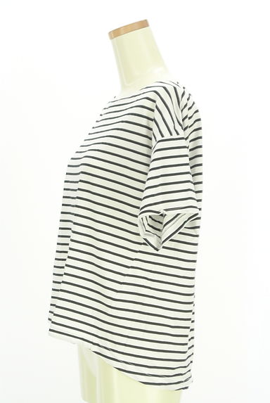 SLOBE IENA（スローブイエナ）の古着「ボートネックボーダーカットソー（Ｔシャツ）」大画像３へ