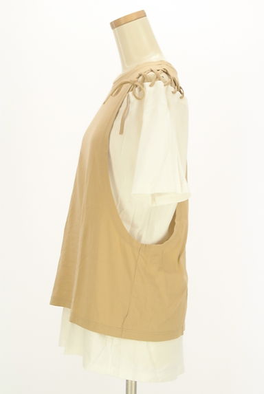 AZUL BY MOUSSY（アズールバイマウジー）の古着「レイヤード風プルオーバー（カットソー・プルオーバー）」大画像３へ