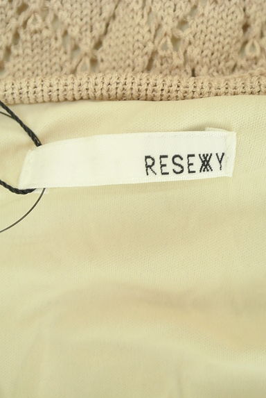 RESEXXY（リゼクシー）の古着「透かし編みロングニットワンピース（ワンピース・チュニック）」大画像６へ