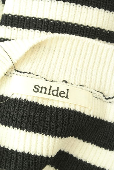Snidel（スナイデル）の古着「クロップド丈ボーダーサマーニット（ニット）」大画像６へ