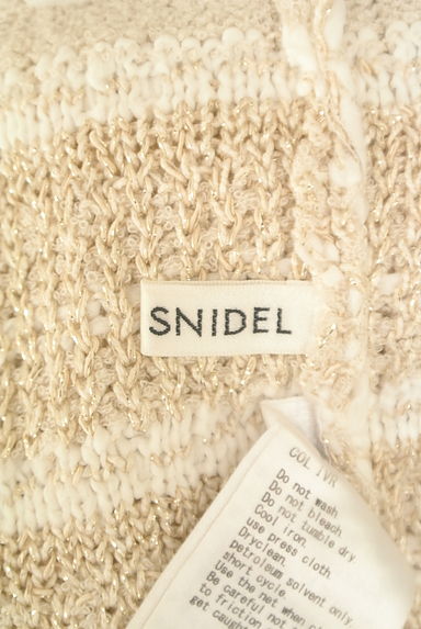 Snidel（スナイデル）の古着「ラメミックスエスニックボーダーカーディガン（カーディガン・ボレロ）」大画像６へ