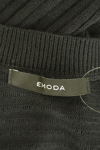 EMODA（エモダ）の古着「ボリューム袖透かしボーダーショートボレロ（カーディガン・ボレロ）」大画像６へ