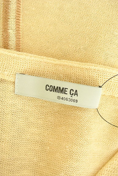 COMME CA（コムサ）の古着「サイドストライプテールカットサマーニット（ニット）」大画像６へ