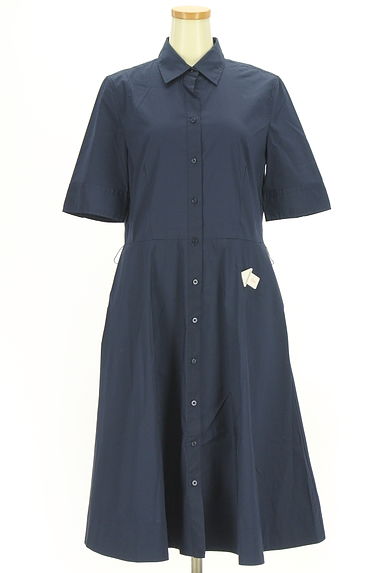 POLO RALPH LAUREN（ポロラルフローレン）の古着「ベルト付き膝下丈シャツワンピース（ワンピース・チュニック）」大画像４へ