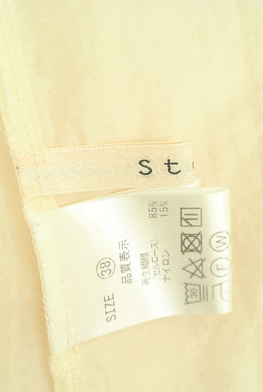 Stola.（ストラ）の古着「ドロップショルダーサテンシアーブラウス（ブラウス）」大画像６へ