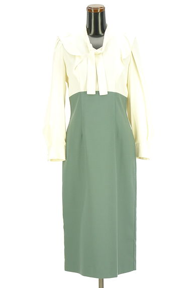 PROPORTION BODY DRESSING（プロポーションボディ ドレッシング）の古着「ハイウエスト切替ミモレワンピース（ワンピース・チュニック）」大画像１へ
