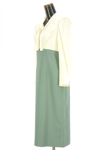 PROPORTION BODY DRESSING（プロポーションボディ ドレッシング）の古着「ハイウエスト切替ミモレワンピース（ワンピース・チュニック）」大画像３へ