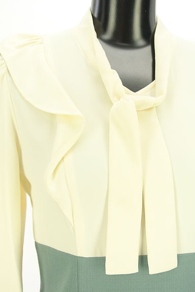 PROPORTION BODY DRESSING（プロポーションボディ ドレッシング）の古着「ハイウエスト切替ミモレワンピース（ワンピース・チュニック）」大画像４へ