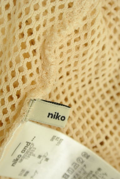 niko and...（ニコ アンド）の古着「七分袖メッシュニットトップス（ニット）」大画像６へ