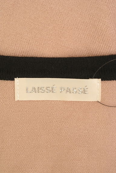 LAISSE PASSE（レッセパッセ）の古着「バイカラーリボン付きニットカーディガン（カーディガン・ボレロ）」大画像６へ