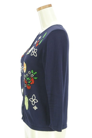 49av.Junko Shimada（49アヴェニュージュンコシマダ）の古着「フルーツ刺繍ニットカーディガン（カーディガン・ボレロ）」大画像３へ