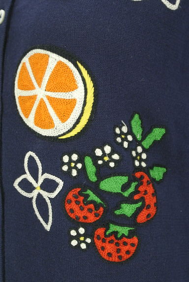 49av.Junko Shimada（49アヴェニュージュンコシマダ）の古着「フルーツ刺繍ニットカーディガン（カーディガン・ボレロ）」大画像５へ