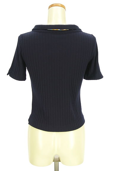 WILLSELECTION（ウィルセレクション）の古着「斜めストライプスカーフ付きニットトップス（ニット）」大画像２へ