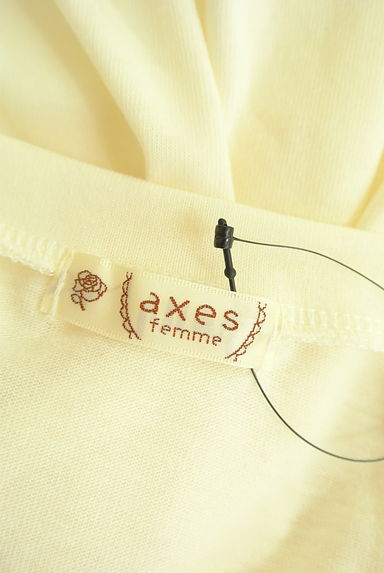 axes femme（アクシーズファム）の古着「ラメロゴ刺繍Tシャツ（Ｔシャツ）」大画像６へ