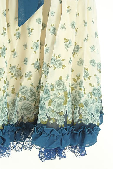 axes femme（アクシーズファム）の古着「ベルト付き裾フリル花柄シフォンスカート（スカート）」大画像５へ