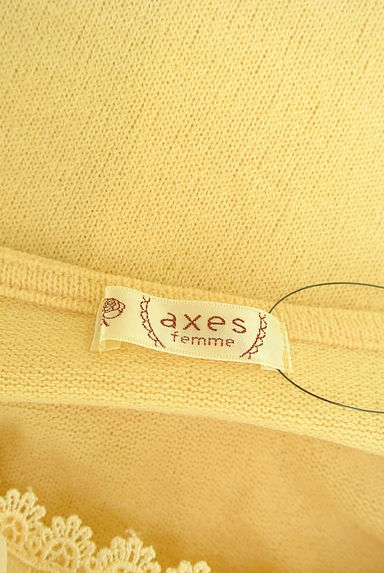 axes femme（アクシーズファム）の古着「シフォンリボンニットトップス（ニット）」大画像６へ