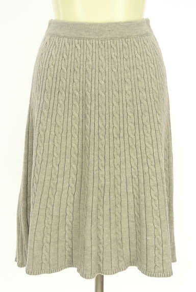PROPORTION BODY DRESSING（プロポーションボディ ドレッシング）の古着「ケーブル編みニットトップス＋膝丈スカート（セットアップ（ジャケット＋スカート））」大画像４へ
