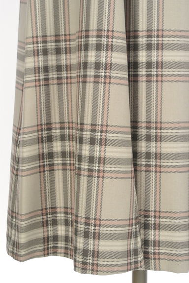 LAISSE PASSE（レッセパッセ）の古着「ベルト付きチェック柄膝下ワンピース（ワンピース・チュニック）」大画像５へ
