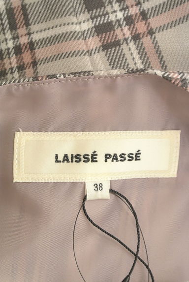 LAISSE PASSE（レッセパッセ）の古着「ベルト付きチェック柄膝下ワンピース（ワンピース・チュニック）」大画像６へ