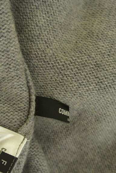 COMME CA（コムサ）の古着「ファーフードニットジレ（ベスト・ジレ）」大画像６へ
