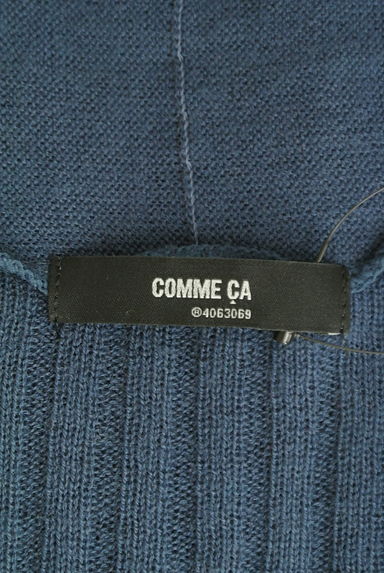 COMME CA（コムサ）の古着「フロントオープンロングリブニットカーディガン（カーディガン・ボレロ）」大画像６へ