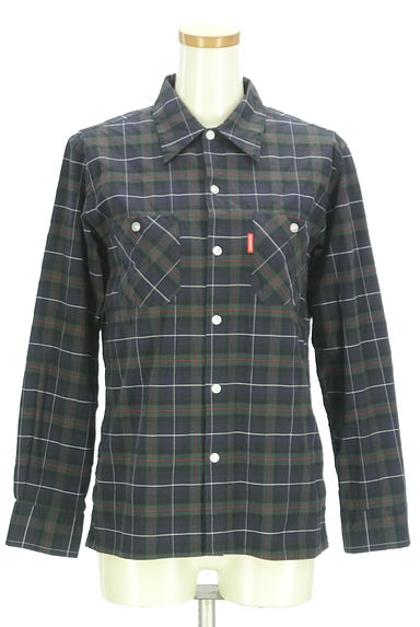 BEAMS Women's（ビームス　ウーマン）の古着「チェック柄ストレッチシャツ（カジュアルシャツ）」大画像１へ