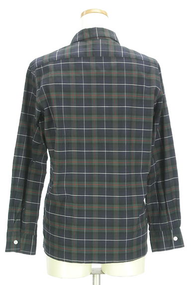 BEAMS Women's（ビームス　ウーマン）の古着「チェック柄ストレッチシャツ（カジュアルシャツ）」大画像２へ