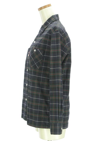 BEAMS Women's（ビームス　ウーマン）の古着「チェック柄ストレッチシャツ（カジュアルシャツ）」大画像３へ
