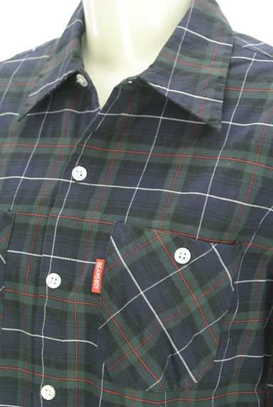 BEAMS Women's（ビームス　ウーマン）の古着「チェック柄ストレッチシャツ（カジュアルシャツ）」大画像４へ